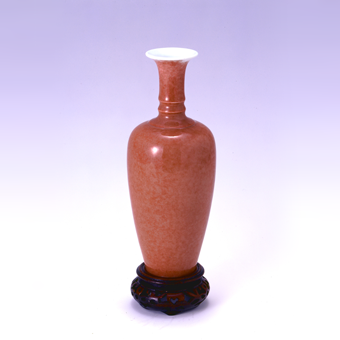 Vase Peach Bloom Gaze (Qing Dynasty, Lang-Yao Kiln)